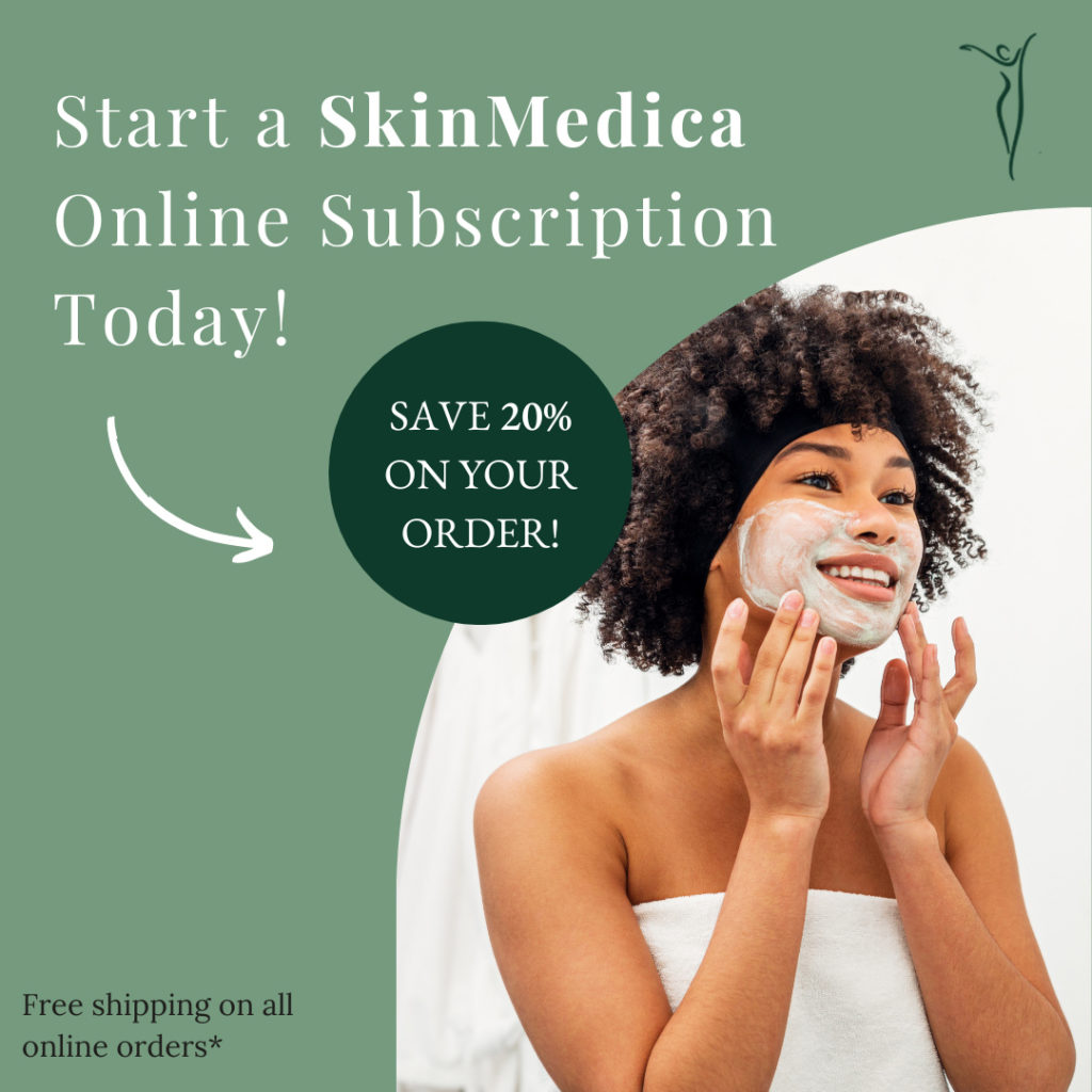 SkinMedica discount advertisement for 20% off your order